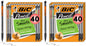BIC Xtra Smooth Bright Edition Mechanical Pencils, 0.7 mm Medium Point, Bulk School Supplies for Students and Teachers, 40-Count Pack