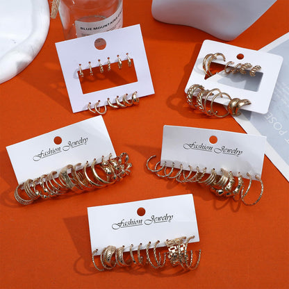 NEWITIN 69 Pieces Gold Jewelry Set for Women Fashion Costume Jewelry Gold Plated Necklace Bracelet Earrings Set for Women