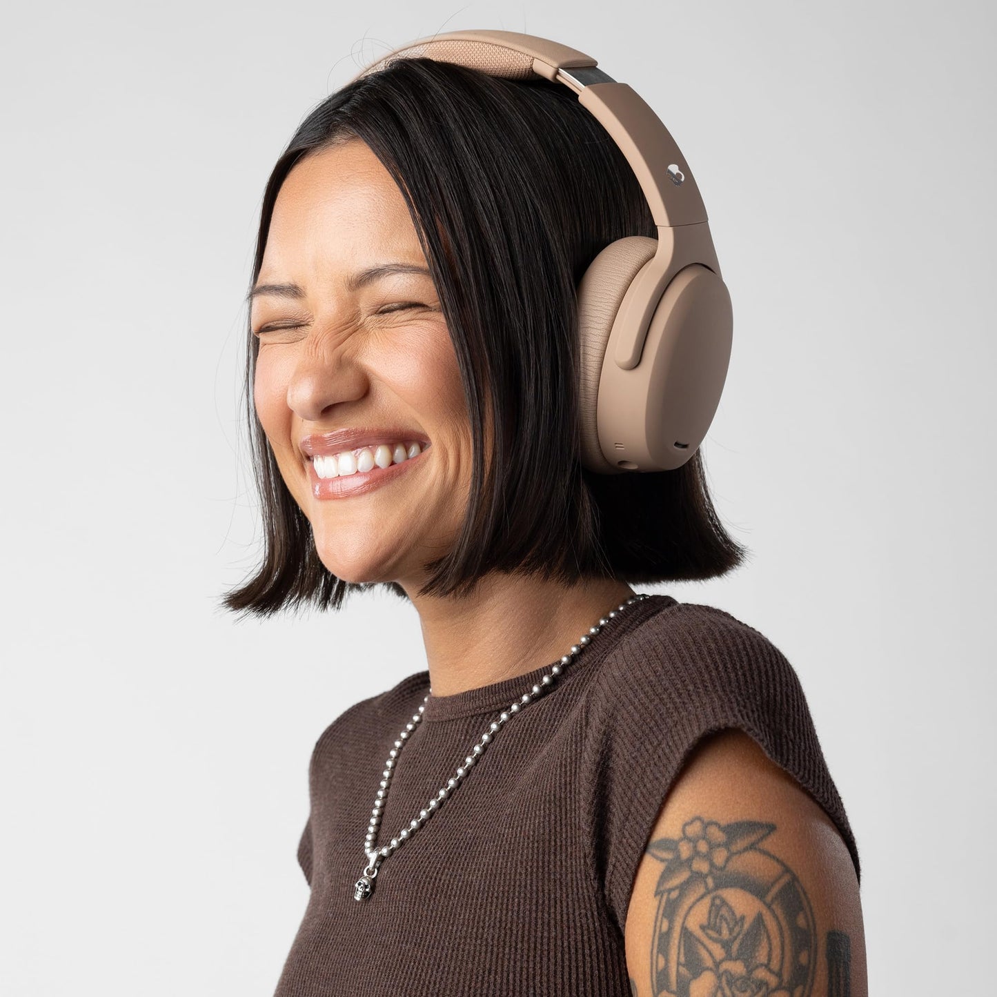Skullcandy Crusher ANC 2 Noise Cancelling Wireless Headphones - True Black | Multi-Sensory Crusher Bass, Over-Ear Fit, Bluetooth, 60 Hours Battery, Working Out, Gym, Travel, Studying, Music, Gaming