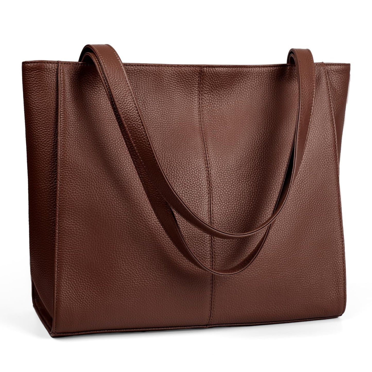 befen Genuine Leather Tote Bag for Women Work, Women's Leather Shoulder Bags Purses Satchel Handbags with Laptop Compartment