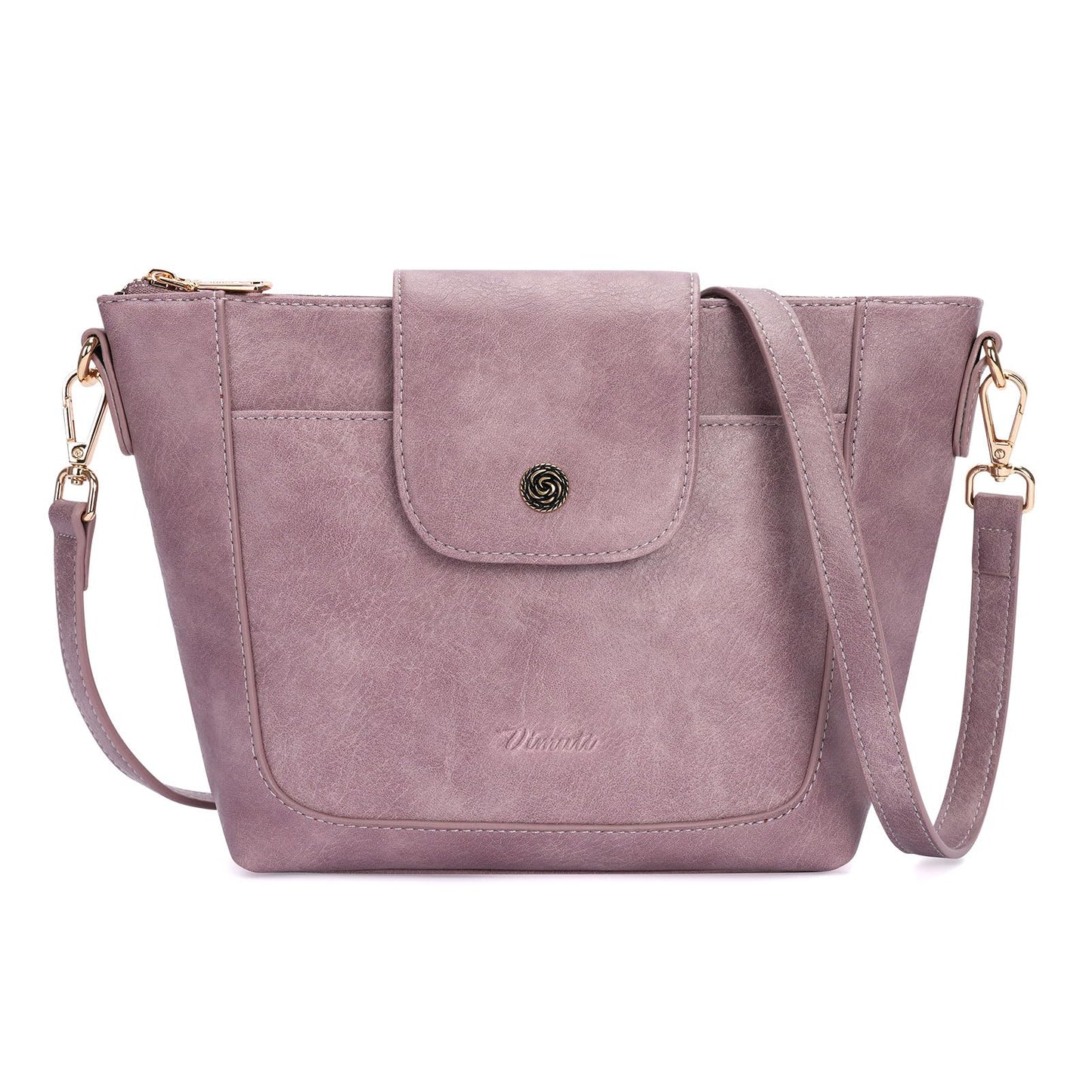 Crossbody Purses for Women Vegan Leather Small Crossbody Bags with Adjustable Strap Lightweight Travel Shoulder Bag