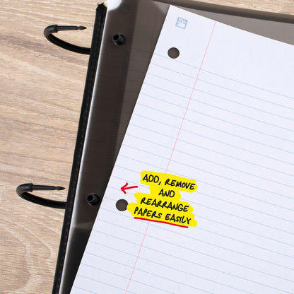 Five Star Flex Refillable Notebook + Study App 1 Inch O-Rings Binder with Pockets Tabs and Dividers, 220 Sheet Capacity, Includes 60 Sheets 8.5" x 11" College Ruled Paper, Amethyst (29328AB6)