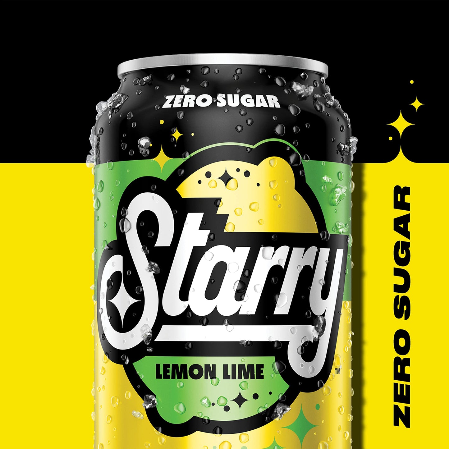 Starry Lemon Lime Soda, Caffeine Free, Mini Cans, 7.5 Fl oz (Pack of 10)