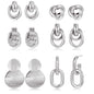6 Pairs Chunky Gold Earrings for Women Gold Plated Knot Earrings Trendy Statement Drop Dangle Teardrop Lightweight Hypoallergenic Fashion Accessories Jewelry Set Gifts for Women