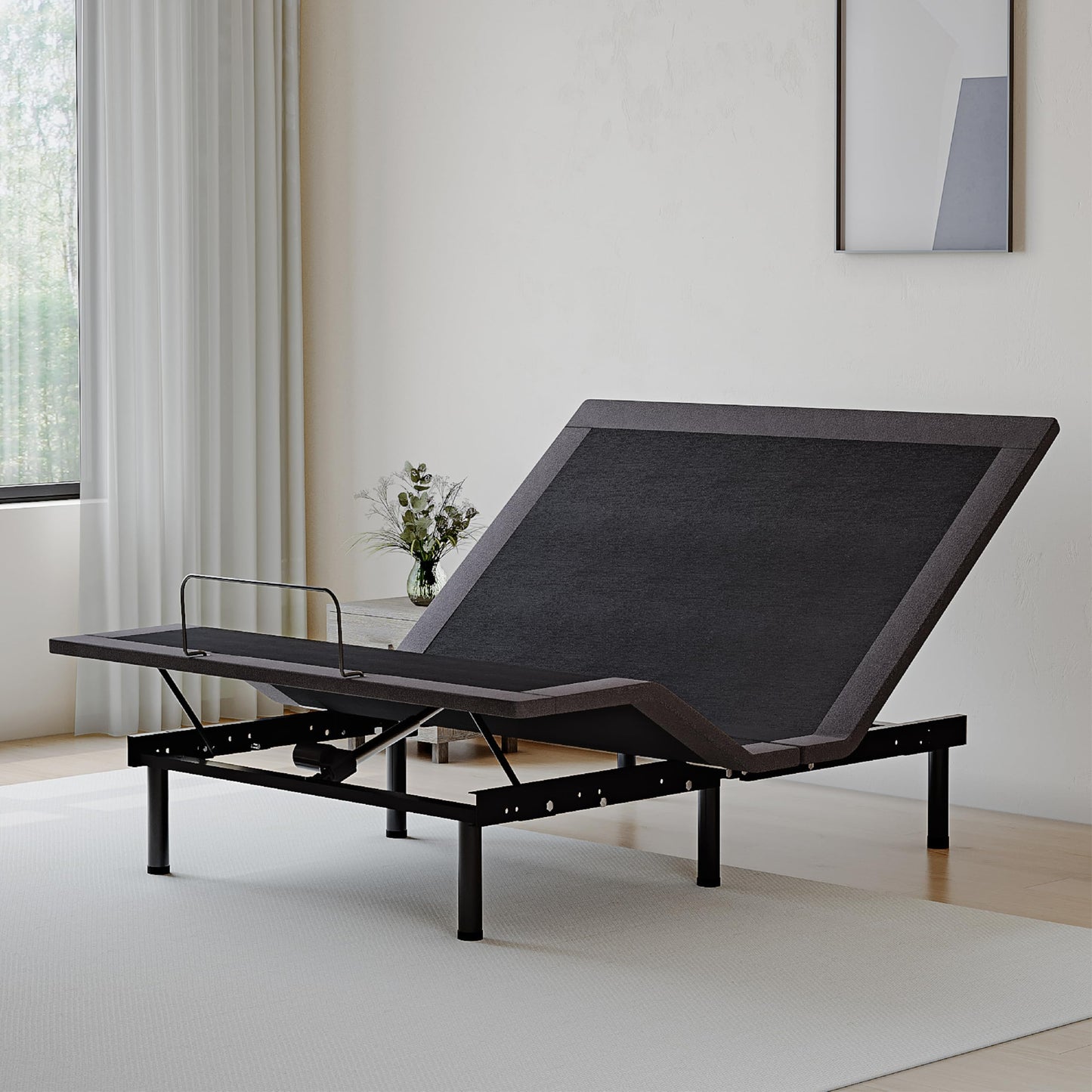 Dyonery Twin XL Adjustable Bed Base Frame with Wireless Remote + 12 Inch Twin XL Gel Memory Foam Mattress Bed in a Box, Head and Foot Incline, Zero Gravity, Fiberglass Free, 80" × 38"