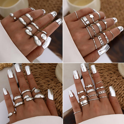 FANDY 137 Pieces Gold Jewelry Set for Women, 12 Necklace, 14 Bracelet, 21 Earrings, 24 Knuckle Rings, 66 Hair Accessory Gold Plated Jewelry Set for Women Gift