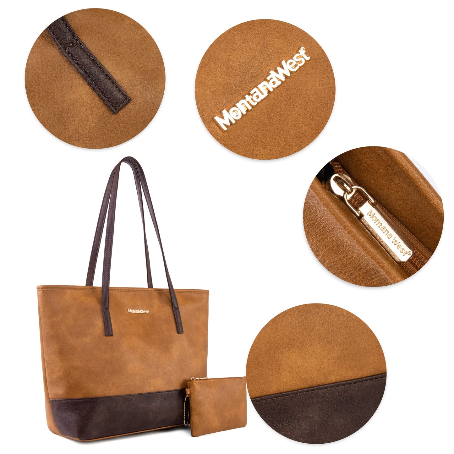 Montana West City Tote Bags Purses and Handbags for Women Causal Bag