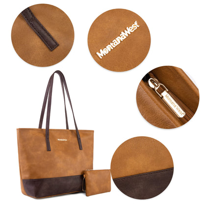Montana West City Tote Bags Purses and Handbags for Women Causal Bag