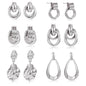 6 Pairs Chunky Gold Earrings for Women Gold Plated Knot Earrings Trendy Statement Drop Dangle Teardrop Lightweight Hypoallergenic Fashion Accessories Jewelry Set Gifts for Women