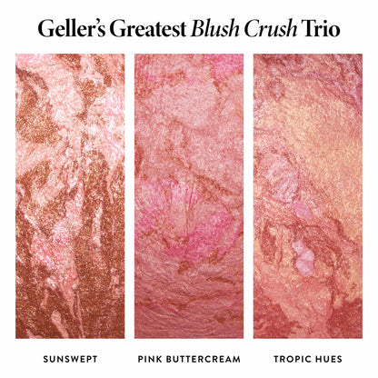 LAURA GELLER NEW YORK Geller's Greatest Lift-n-Glow Baked Trio Palette - Highlighter, Blush, Bronzer - All Skin Tones