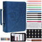 XKDOUS 20 Pcs Bible Case Set with Tabs, Pens, Study Supplies Carrier Holder Portable Men's Bible Bag Church Book Leather Cover Father Day Christian Gift for Dad, Mom, Men, Women