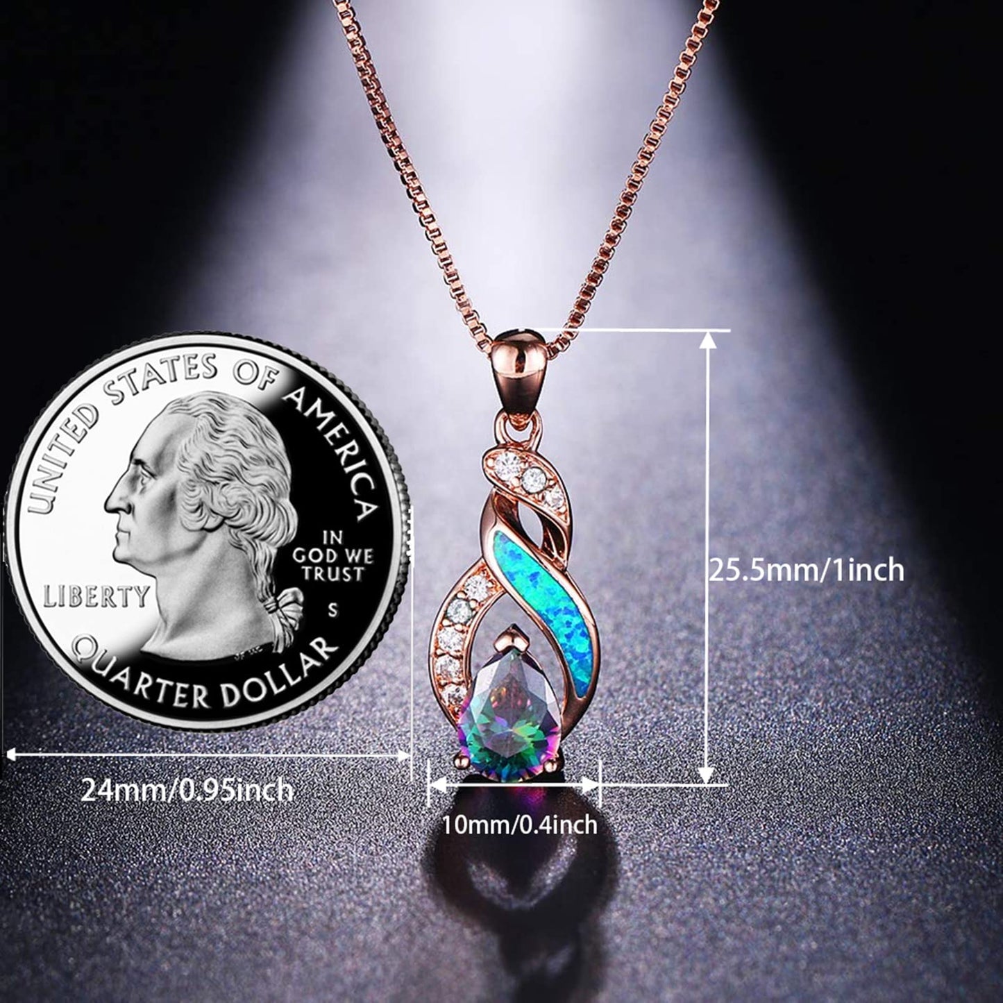 Jewelry Sets Australian Created Opal Necklace Earrings Jewelry for Mom