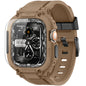 amBand Bands Compatible with Apple Watch 9/8/7 45mm, M1 Sport Series Rugged Case Protective Cover for iWatch 6/SE (3/2/1)/5/4/3 44mm Men Green