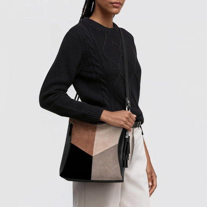 The Sak Lucia Leather Crossbody Purse - Premium Leather Women's Handbag for Everyday & Travel - Cross Body Bag With Zipper