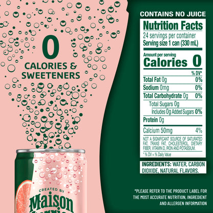 Maison Perrier Ultimate Sparkling Water, 11.15 Fl Oz Cans, 8 Count, 3 Pack