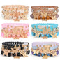 Bohemian Bracelet Sets for Women - 6 Sets Stackable Stretch Bracelets Multi-color Boho Jewelry for Women Hippie Bracelets Dainty Jewelry