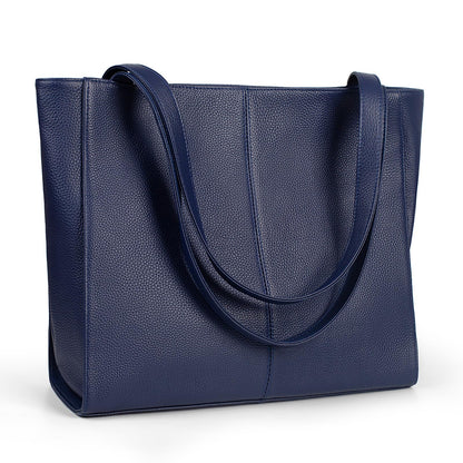 befen Genuine Leather Tote Bag for Women Work, Women's Leather Shoulder Bags Purses Satchel Handbags with Laptop Compartment