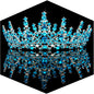 TOBATOBA Silver Wedding Crystal Tiaras and Crowns for Women, Bride Royal Queen Headband Princess Quinceanera Headpieces for Birthday Prom Pageant Party