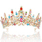 TOBATOBA Silver Wedding Crystal Tiaras and Crowns for Women, Bride Royal Queen Headband Princess Quinceanera Headpieces for Birthday Prom Pageant Party