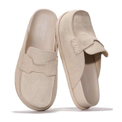 Project Cloud 100% Genuine Leather Slip On Womens Clogs 2026 (Foamy) | Plush & Soft Insole with Arch Support for Comfort; Non Slip Mules & Clogs for Women Footwear; Water Resistant Women Shoes