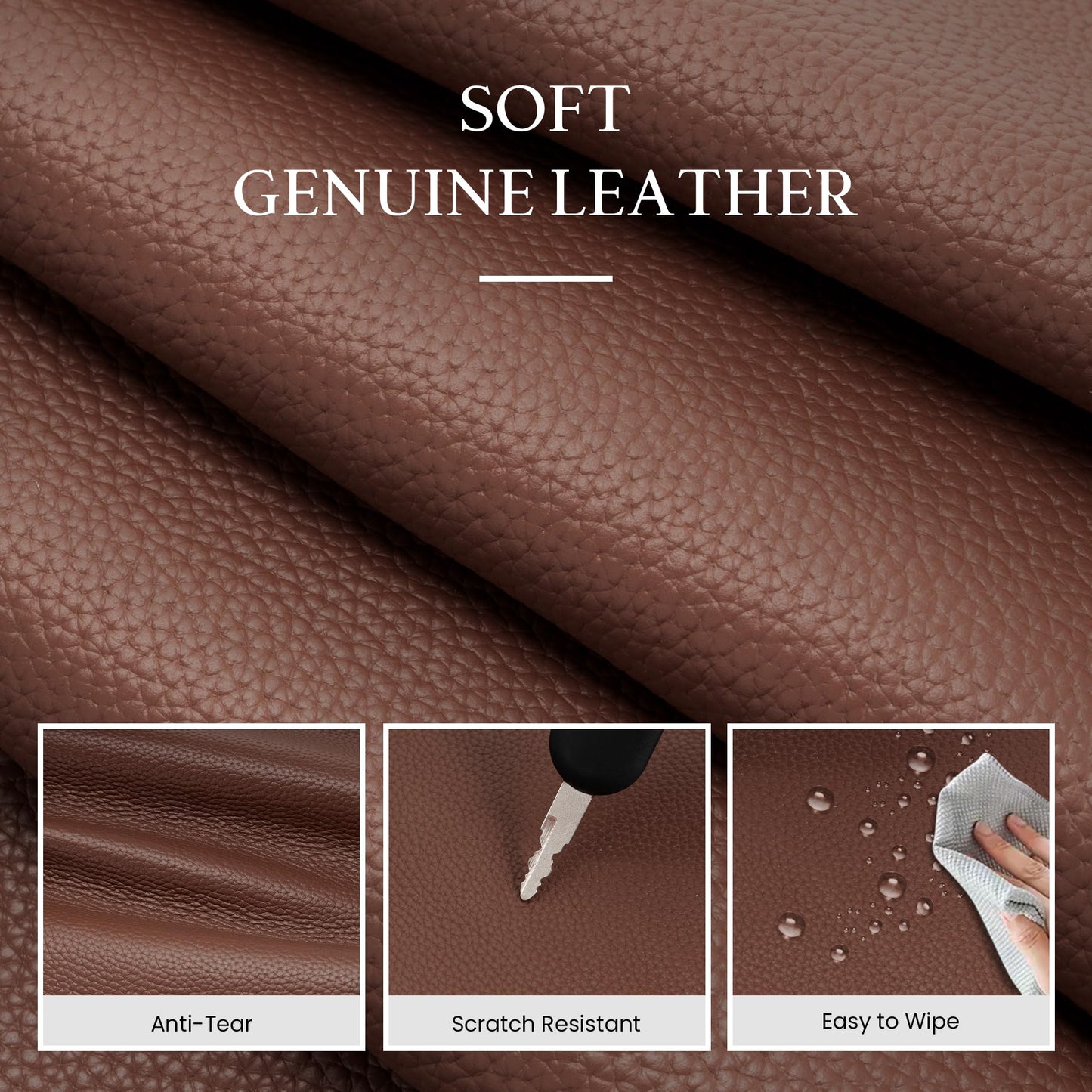 befen Genuine Leather Tote Bag for Women Work, Women's Leather Shoulder Bags Purses Satchel Handbags with Laptop Compartment