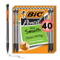 BIC Xtra Smooth Bright Edition Mechanical Pencils, 0.7 mm Medium Point, Bulk School Supplies for Students and Teachers, 40-Count Pack