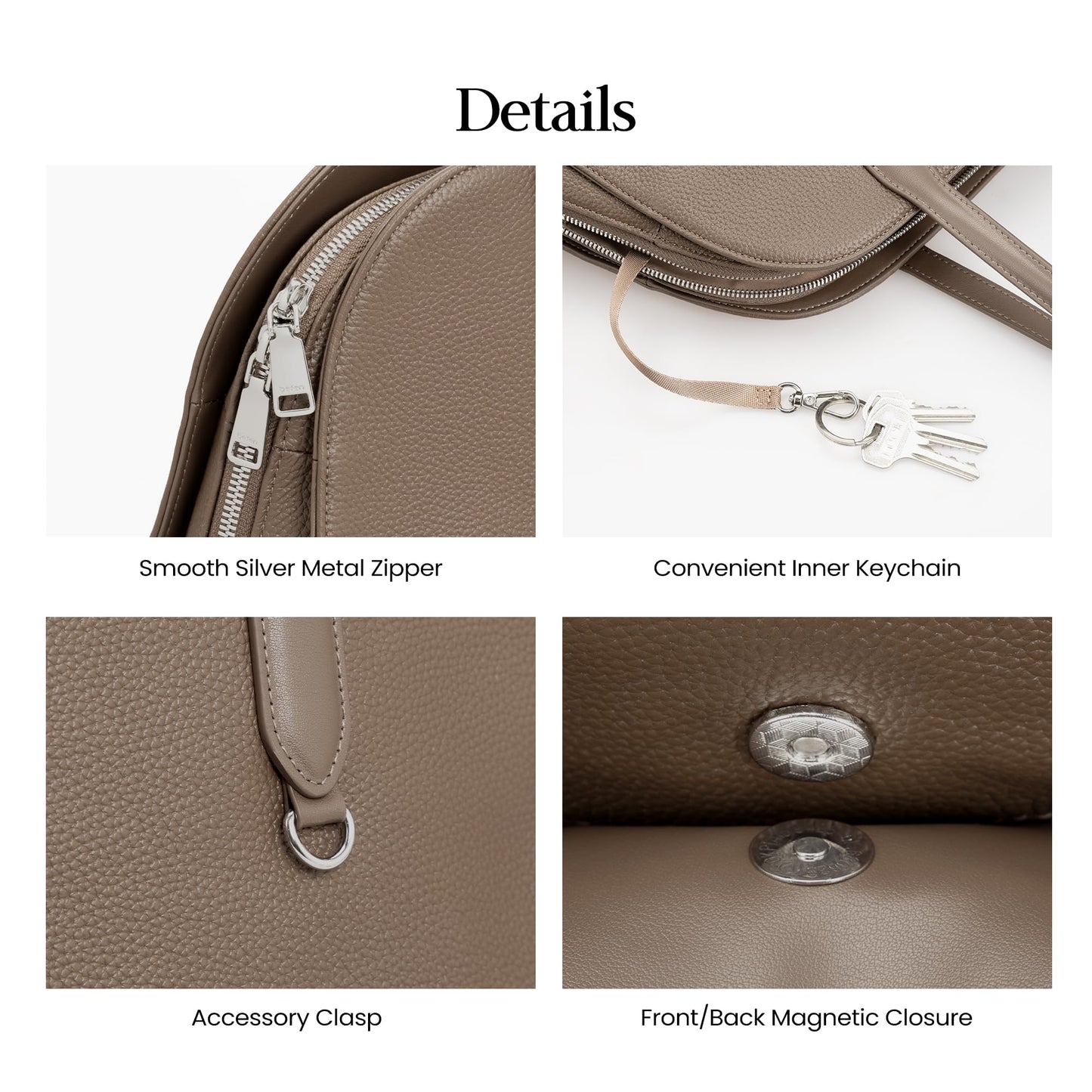 befen Genuine Leather Tote Bag for Women Work, Women's Leather Shoulder Bags Purses Satchel Handbags with Laptop Compartment