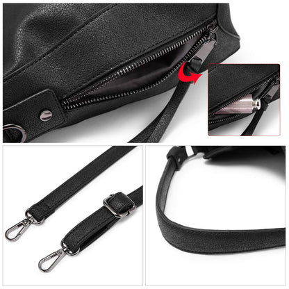 Realer Hobo Crossbody Bags for Women Designer Faux Leather Hobo Handbags Retro Large Size Shoulder Bag Bucket Purse