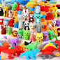 URSKYTOUS 60Pcs Animal Erasers Desk Pets for Kids,Classroom Prizes | Bulk Puzzle Erasers Toys,Party Favors,Back to School,Treasure Chest,Goodie Bag Stuffers,Easter Egg Fillers,Stocking Stuffers