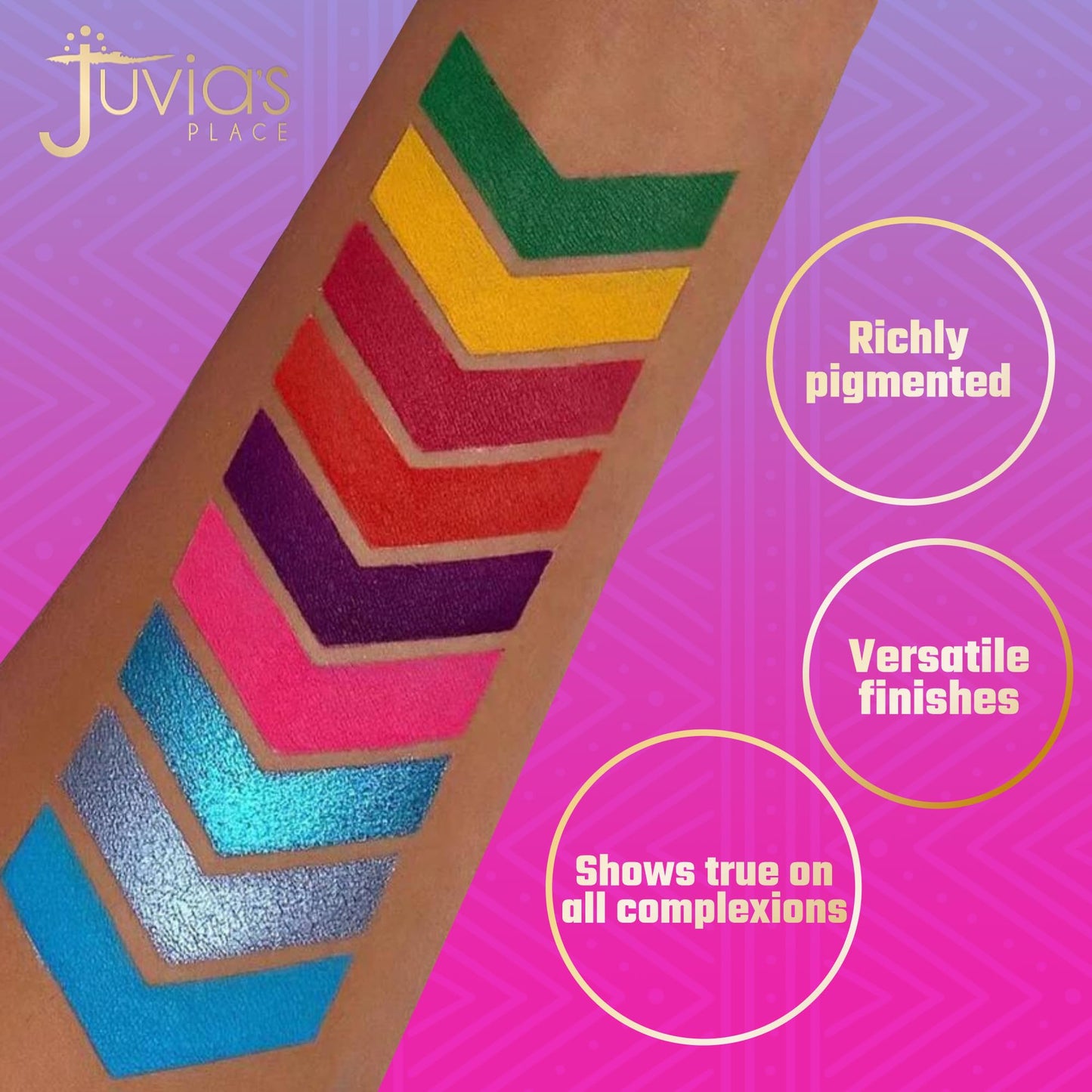 Juvia's Place Palette The Warrior - Warm Golds, Browns & Bronzes, Shades of 9, Warm and Neutral Palette, Pigmented Makeup Palette Eye Color & Shine