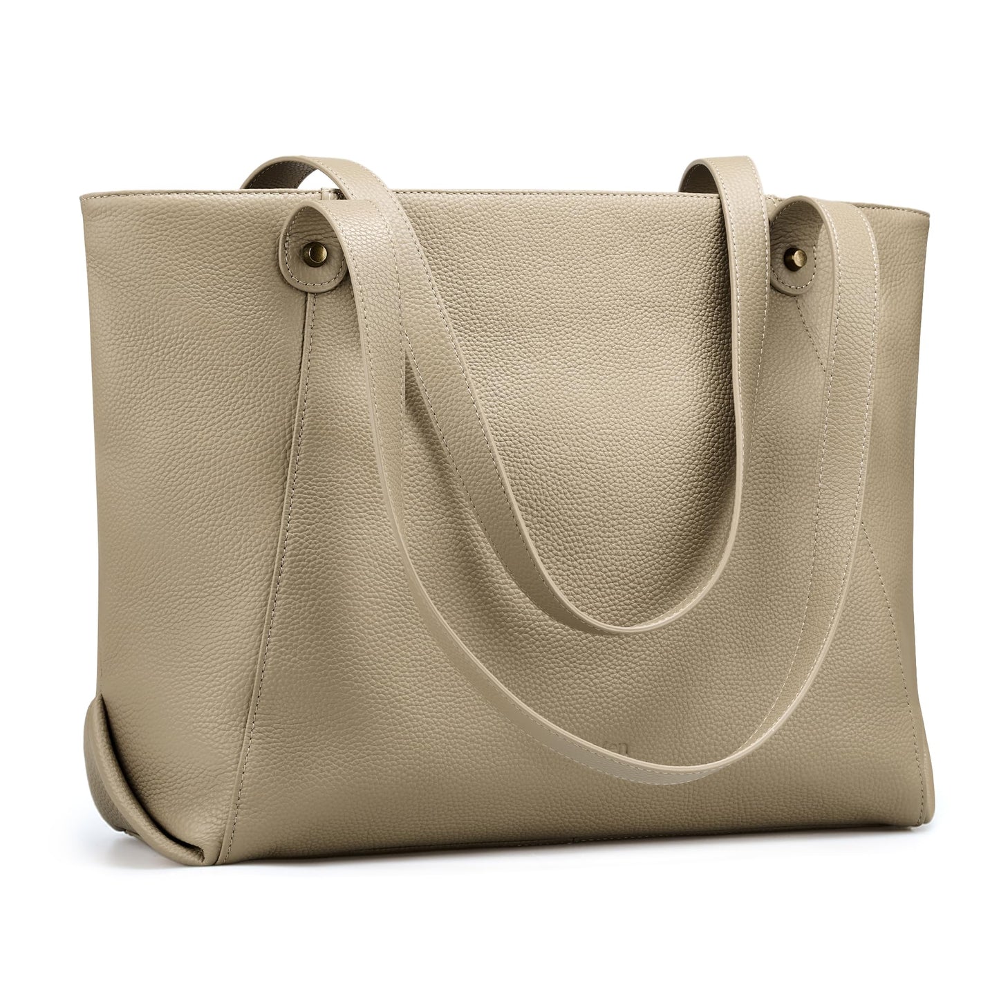 befen Genuine Leather Tote Bag for Women Work, Women's Leather Shoulder Bags Purses Satchel Handbags with Laptop Compartment