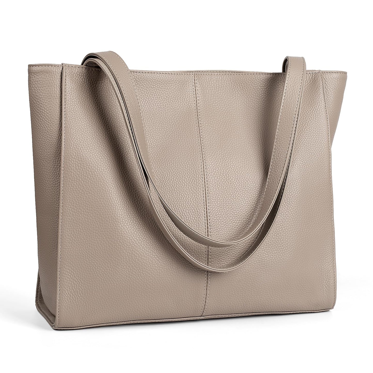 befen Genuine Leather Tote Bag for Women Work, Women's Leather Shoulder Bags Purses Satchel Handbags with Laptop Compartment