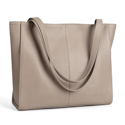 befen Genuine Leather Tote Bag for Women Work, Women's Leather Shoulder Bags Purses Satchel Handbags with Laptop Compartment