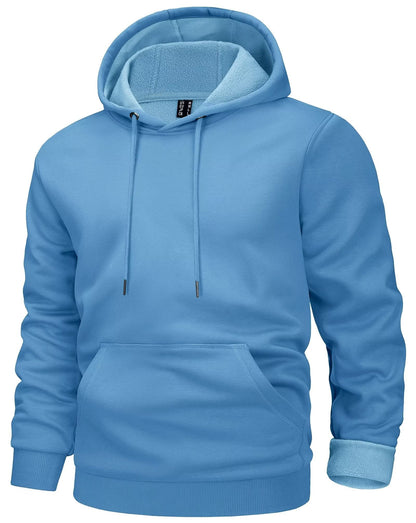 MAGCOMSEN Men's Active Hoodies Fleece Lined Sweatshirts Casual Athletic Workout Pullover With Kangaroo Pocket