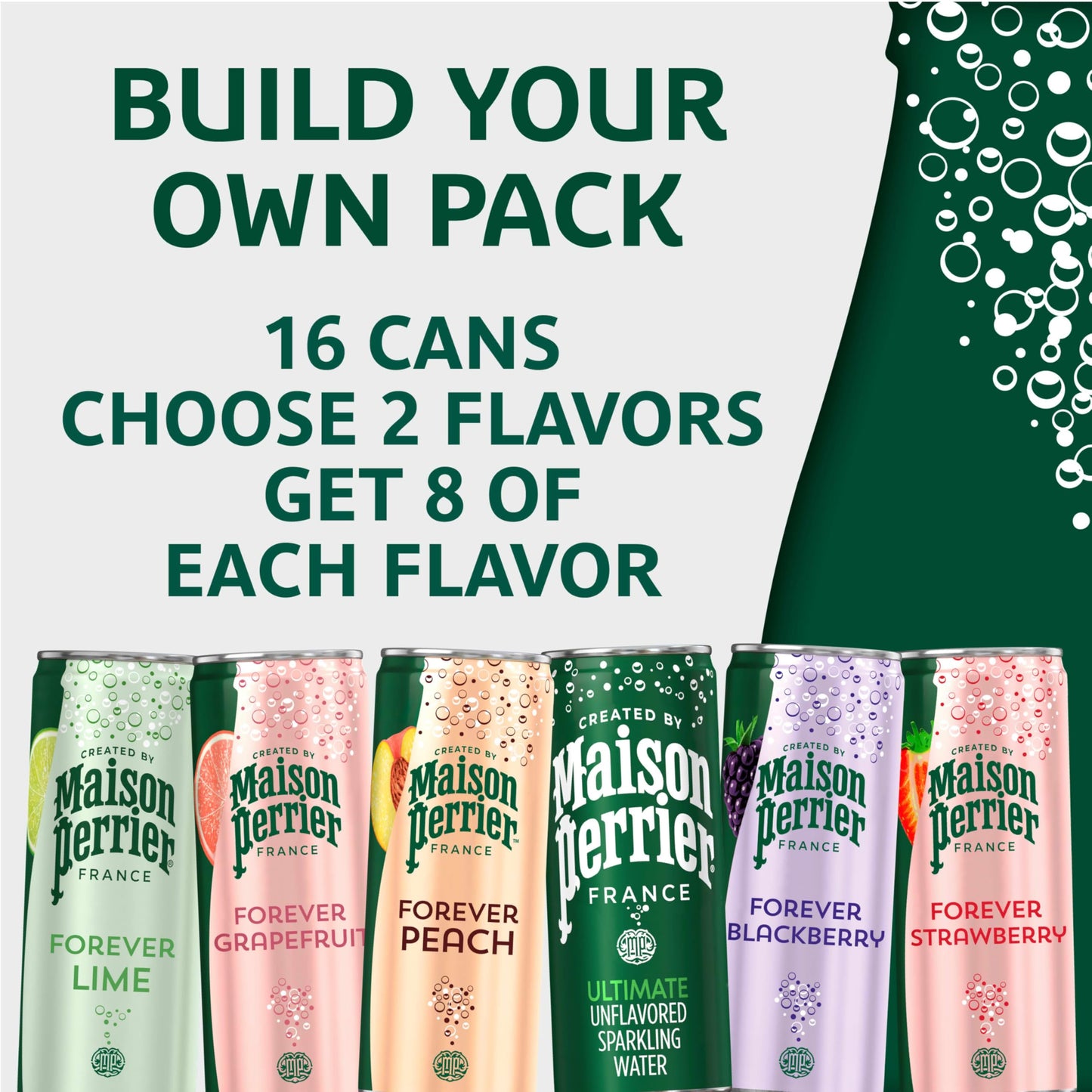 Maison Perrier Ultimate Sparkling Water, 11.15 Fl Oz Cans, 8 Count, 3 Pack