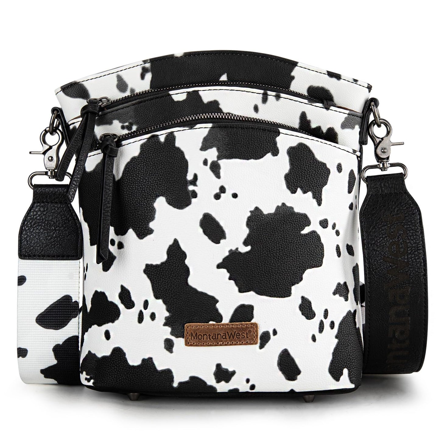 Montana West Multi Zip Pocket Crossbody Bag With Guitar Strap