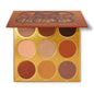 Juvia's Place Palette The Warrior - Warm Golds, Browns & Bronzes, Shades of 9, Warm and Neutral Palette, Pigmented Makeup Palette Eye Color & Shine