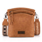 Montana West Multi Zip Pocket Crossbody Bag With Guitar Strap