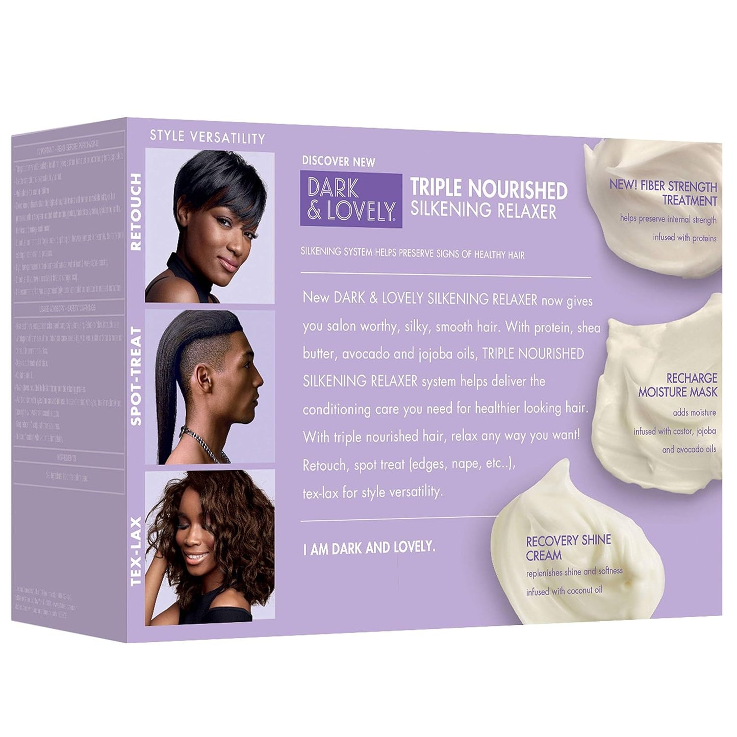 SoftSheen-Carson Dark and Lovely Triple Nourished Silkening Relaxer No-Lye Regular Strength with Shea Butter, Jojoba and Avocado Oils, Regular