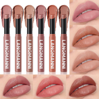 12Pcs Velvet Matte Lipstick Set, Nude to Dark Shades, Long-Lasting,Color A | Highly pigmented matte color, smooth creamy glide, waterproof wear, nude-to-dark tones, ideal for daily makeup or gifting