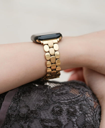 Designer Band for Apple Watch 40mm 41mm 42mm 38mm 44mm 45mm 46mm 49mm for Women, Stainless Steel Dressy Bands Compatible with Apple Watch Series 11,10,Se,9,8,7,6,5,4,3,2,1 for iWatch