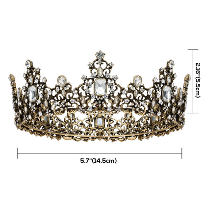 SWEETV Queen Crown for Women - Baroque Wedding Tiaras and Crowns,Jeweled Tiara Crown,Prom Birthday Halloween Hair Accessories