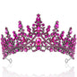 TOBATOBA Silver Wedding Crystal Tiaras and Crowns for Women, Bride Royal Queen Headband Princess Quinceanera Headpieces for Birthday Prom Pageant Party