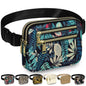 Capolo Fanny Packs for Women Fashion Waist Packs Bag with Adjustable Strap and 4 Zipper Pockets Waterproof Everywhere Crossbody Belt Bag for Workout Running Travelling(Black)