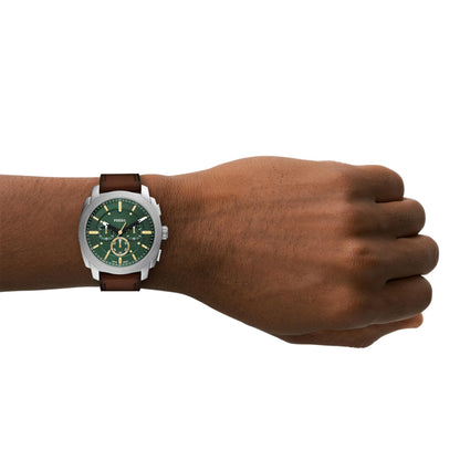 Fossil Men's Watch, Machine Stainless Steel Chronograph Watch for Men