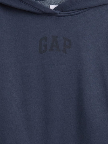 GAP Girls' Hi-lo Logo Pullover Hoodie