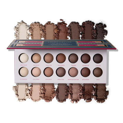 LAURA GELLER NEW YORK The Delectables Timeless Tones Baked Eyeshadow Palette | 14 Pigmented Eyeshadows Blendable Everyday Look