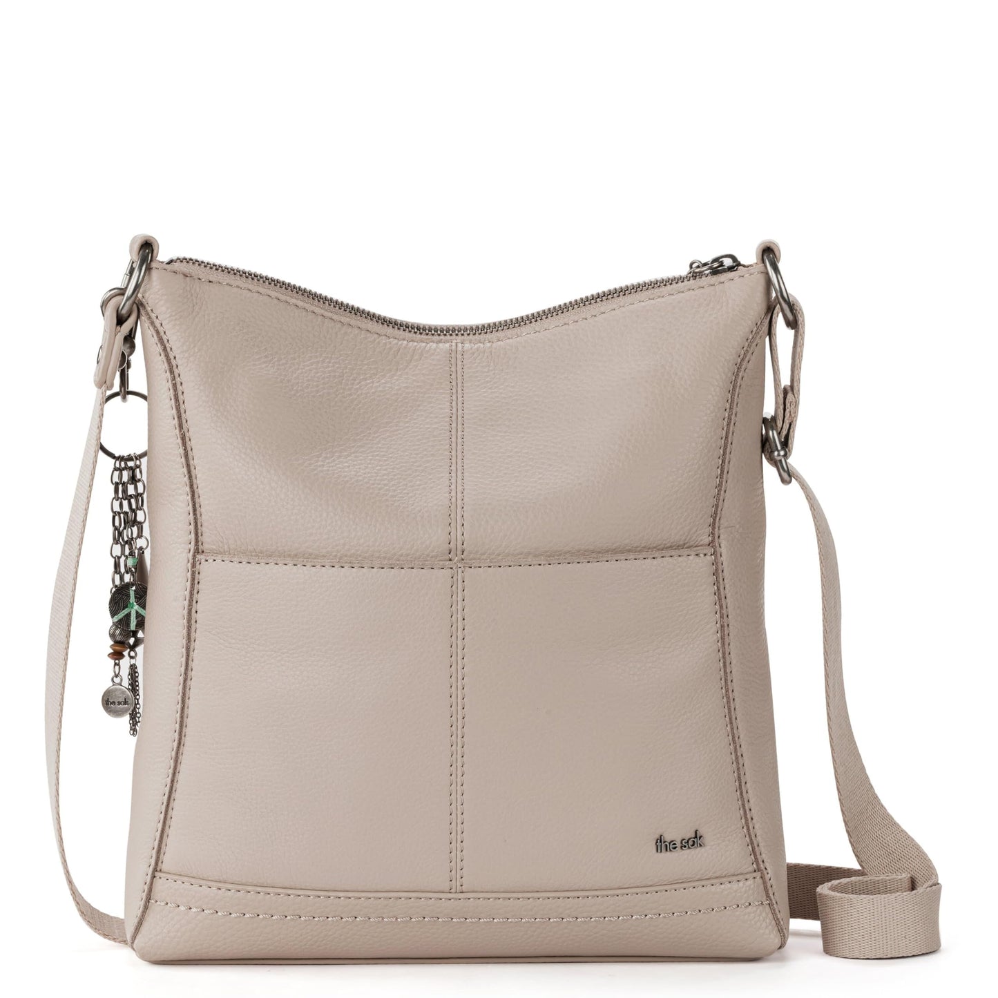 The Sak Lucia Leather Crossbody Purse - Premium Leather Women's Handbag for Everyday & Travel - Cross Body Bag With Zipper