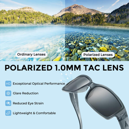 KastKing Skidaway Polarized Sport Sunglasses for Men and Women,Ideal for Driving Fishing Cycling and Running,UV Protection