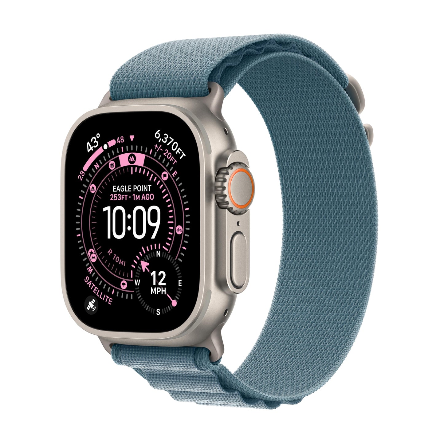 Apple Watch Ultra 3 [GPS + Cellular 49mm] Running & Multisport Smartwatch w/Rugged Titanium Case w/Black Ocean Band. Satellite Communications, Advanced Health & Fitness Tracking